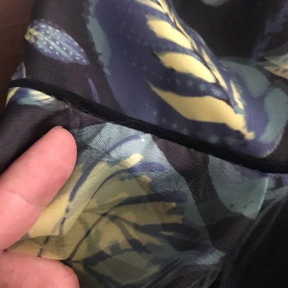 🛍Silence + Noise Dress Floral Green Sz 4 Organza - Picture 7 of 7